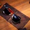 Randolph AVIATOR Sunglasses | Size 58 / Matte Chrome / Nylon Atlantic Blue (Non-Polar)