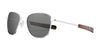 Randolph AVIATOR Sunglasses | Size 58 / 23k White Gold / Nylon Non-Polar American Gray (Non-Polar)