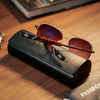 Randolph AVIATOR Sunglasses | Size 58 / Matte Chrome / Nylon Atlantic Blue (Non-Polar)