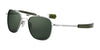 Randolph AVIATOR II Sunglasses | Size 55 / Bright Chrome / AGX Glass (Polarized)