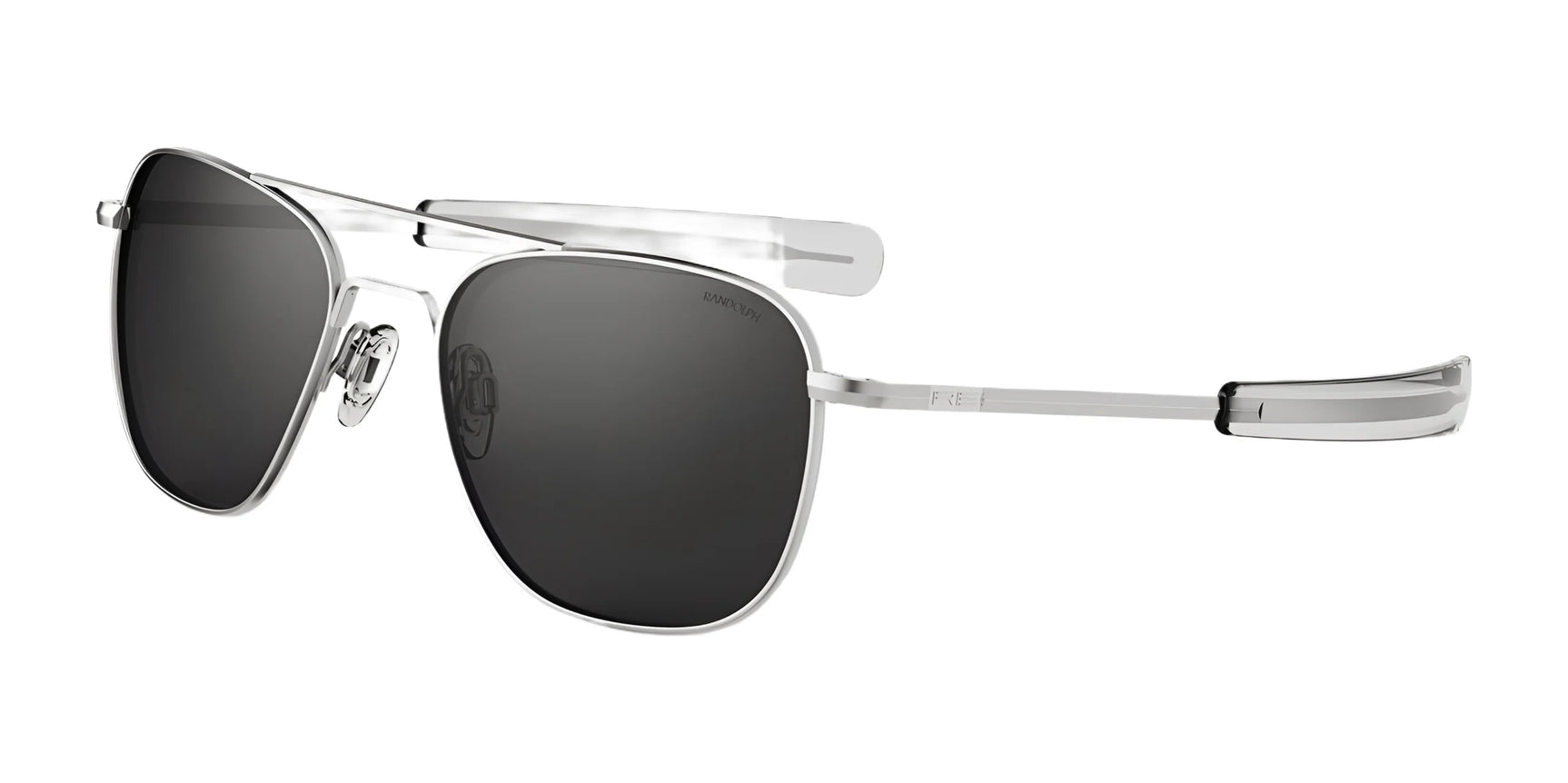 Randolph AVIATOR MILITARY SE Sunglasses / Matte Chrome / American Gray (Polarized) Randolph AVIATOR MILITARY SE Sunglasses / Matte Chrome / American Gray (Polarized)