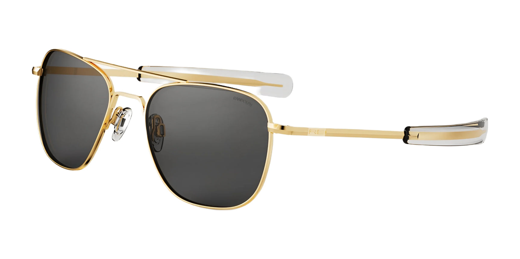 Randolph AVIATOR MILITARY SE Sunglasses / 23k Gold / American Gray (Polarized) Randolph AVIATOR MILITARY SE Sunglasses / 23k Gold / American Gray (Polarized)