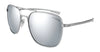 Randolph AVIATOR Sunglasses | Size 55 / Matte Chrome / Silver Mirror Nylon (Polarized)