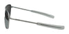 Randolph AVIATOR Sunglasses | Size 55 / Matte Chrome / Clear for Rx