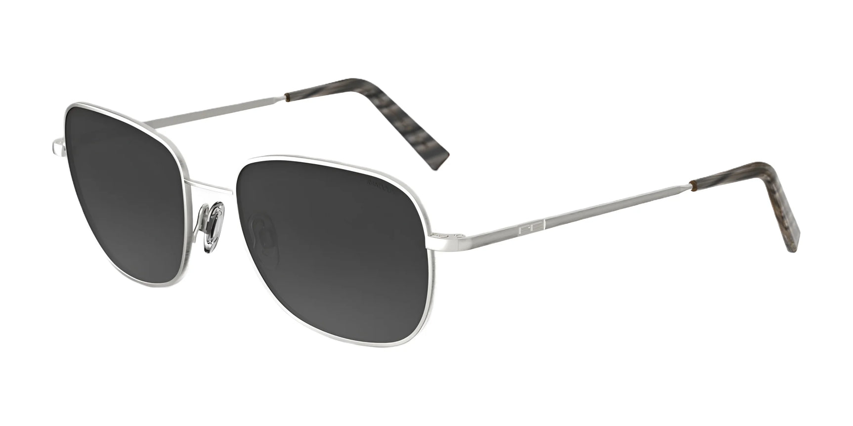 Randolph CECIL Sunglasses / Satin Silver / Coastal Gray Gradient Nylon (Polarized) Randolph CECIL Sunglasses / Satin Silver / Coastal Gray Gradient Nylon (Polarized)
