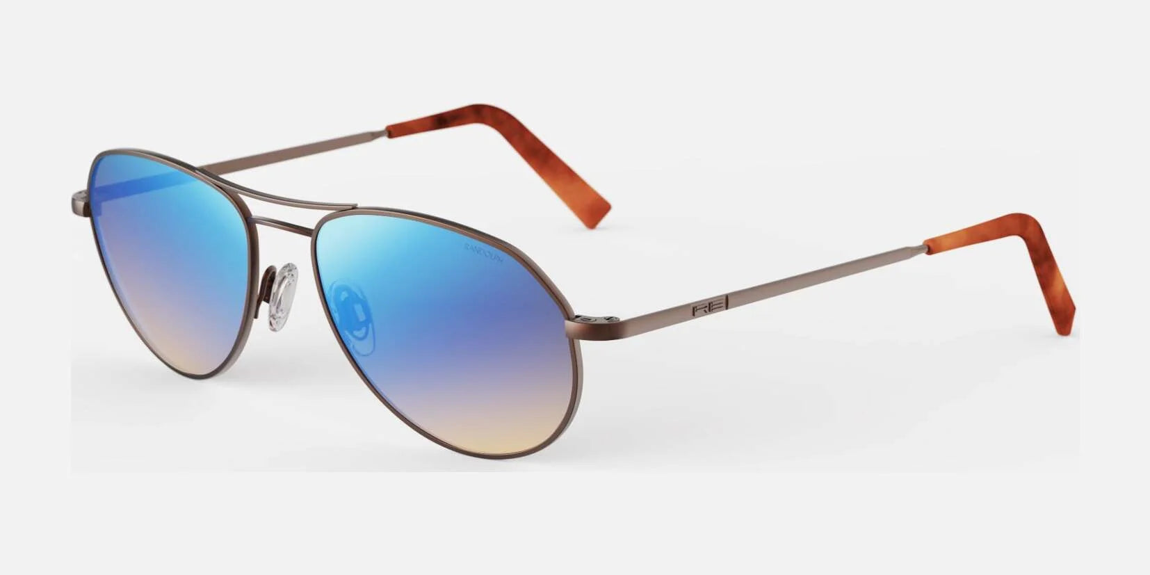 Randolph THADEN Sunglasses / 22k Satin Chocolate Gold / Northern Lights Polarized Gradient Nylon Randolph THADEN Sunglasses / 22k Satin Chocolate Gold / Northern Lights Polarized Gradient Nylon