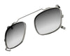 Randolph x BKc P-51 CLIP-ON Sunglasses | Size 50 / Gunmetal Clip / Gray Gradient (Polarized)