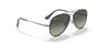 Ray-Ban JUNIOR AVIATOR RJ9548SN Sunglasses | Size 54 / Gunmetal №200/11 / Grey Gradient Dark Grey (3N 15.2%)