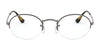 Ray-Ban OVAL GAZE RX6547 Eyeglasses | Size 52 / Havana On Gunmetal №3034