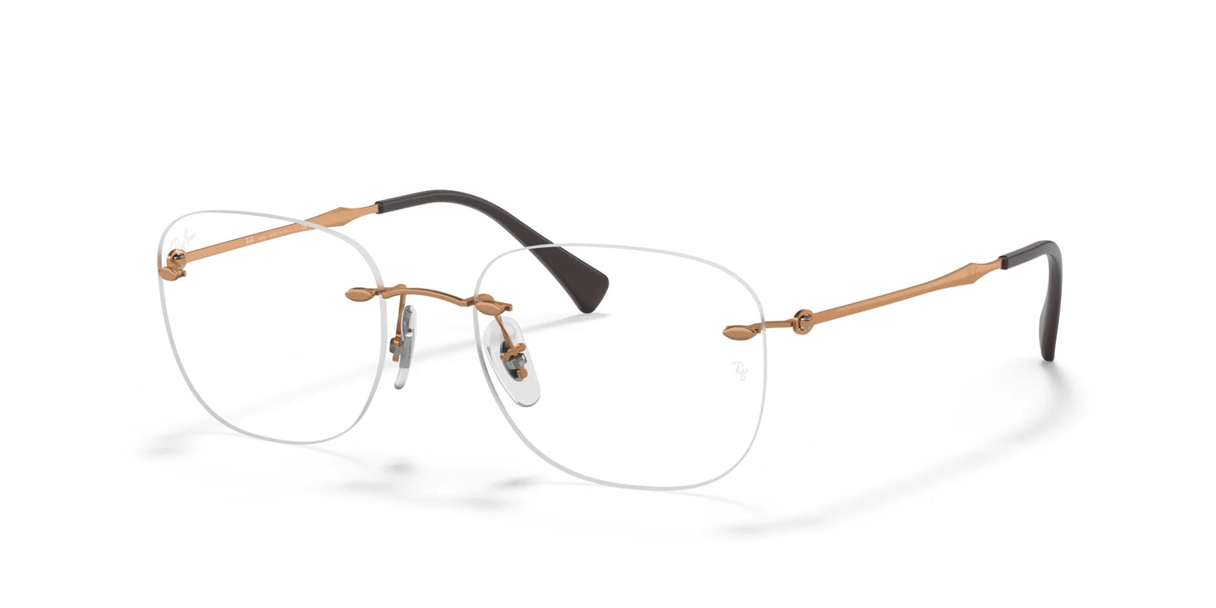 Ray-Ban RX8748 Eyeglasses Light Brown / Clear Ray-Ban RX8748 Eyeglasses Light Brown / Clear