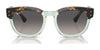 Ray-Ban MEGA HAWKEYE RB0298S Sunglasses | Size 53 / Black №901/31 / Green (3N 13.2%)