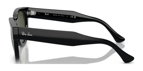 Ray-Ban MEGA HAWKEYE RB0298S Sunglasses / Size 53 / Black №901/31 / Green (3N 13.2%)