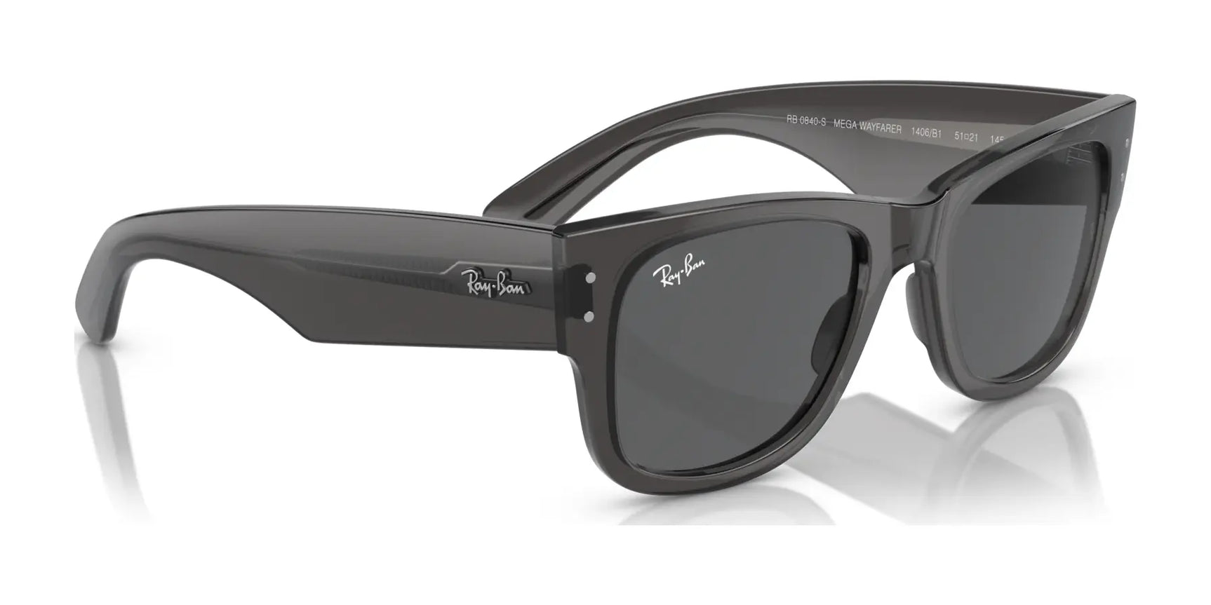 Ray-Ban MEGA WAYFARER RB0840S Sunglasses | Size 51 Ray-Ban MEGA WAYFARER RB0840S Sunglasses | Size 51