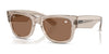 Ray-Ban MEGA WAYFARER RB0840S Sunglasses | Size 51 / Transparent Light Brown №68701A / Light Violet (3N 13%)