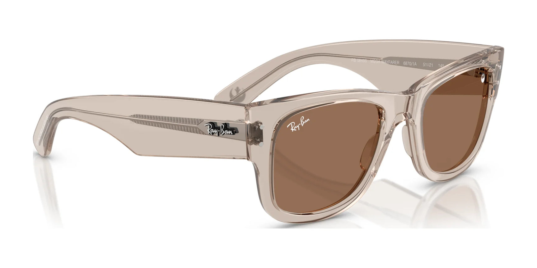 Ray-Ban MEGA WAYFARER RB0840S Sunglasses | Size 51 Ray-Ban MEGA WAYFARER RB0840S Sunglasses | Size 51