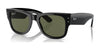 Ray-Ban MEGA WAYFARER RB0840S Sunglasses | Size 51 / Black №901/58 / Green (Polarized) (3P 11%)