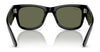 Ray-Ban MEGA WAYFARER RB0840S Sunglasses | Size 51 / Black №901/31 / Green (3N 13.2%)