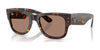 Ray-Ban MEGA WAYFARER RB0840S Sunglasses | Size 51 / Havana №902/1A / Light Violet (2N 27.1%)