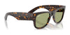 Ray-Ban MEGA WAYFARER RB0840S Sunglasses | Size 51 / Black №901/31 / Green (3N 13.2%)