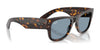 Ray-Ban MEGA WAYFARER RB0840SF Sunglasses | Size 52 / Havana №902/56 / Blue (2N 31%)