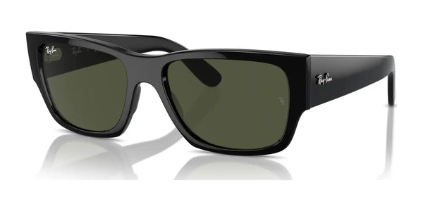Ray-Ban CARLOS RB0947S Sunglasses | Size 56 / Black №901/31 / Green (3N 13.2%)