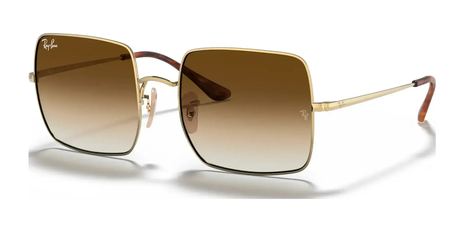 Ray-Ban SQUARE RB1971 Sunglasses Arista Gold / Light Brown Gradient Ray-Ban SQUARE RB1971 Sunglasses Arista Gold / Light Brown Gradient