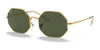 Ray-Ban OCTAGON RB1972 Sunglasses | Size 54 / Gold №919631 / G-15 Green (3N 13.2%)