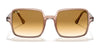 Ray-Ban SQUARE II RB1973 Sunglasses | Size 53 / Transparent Brown №128151 / Light Brown Gradient (2N 30.5%)