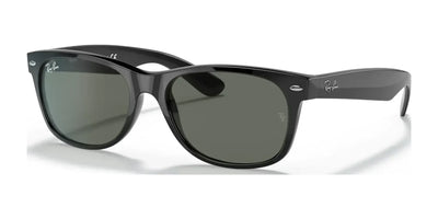 Ray-Ban NEW WAYFARER RB2132 Sunglasses | Size 52 Black / G-15 Green