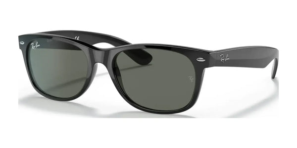 Ray-Ban NEW WAYFARER RB2132 Sunglasses | Size 58 / Black №901 / G-15 Green (3N 13.2%)