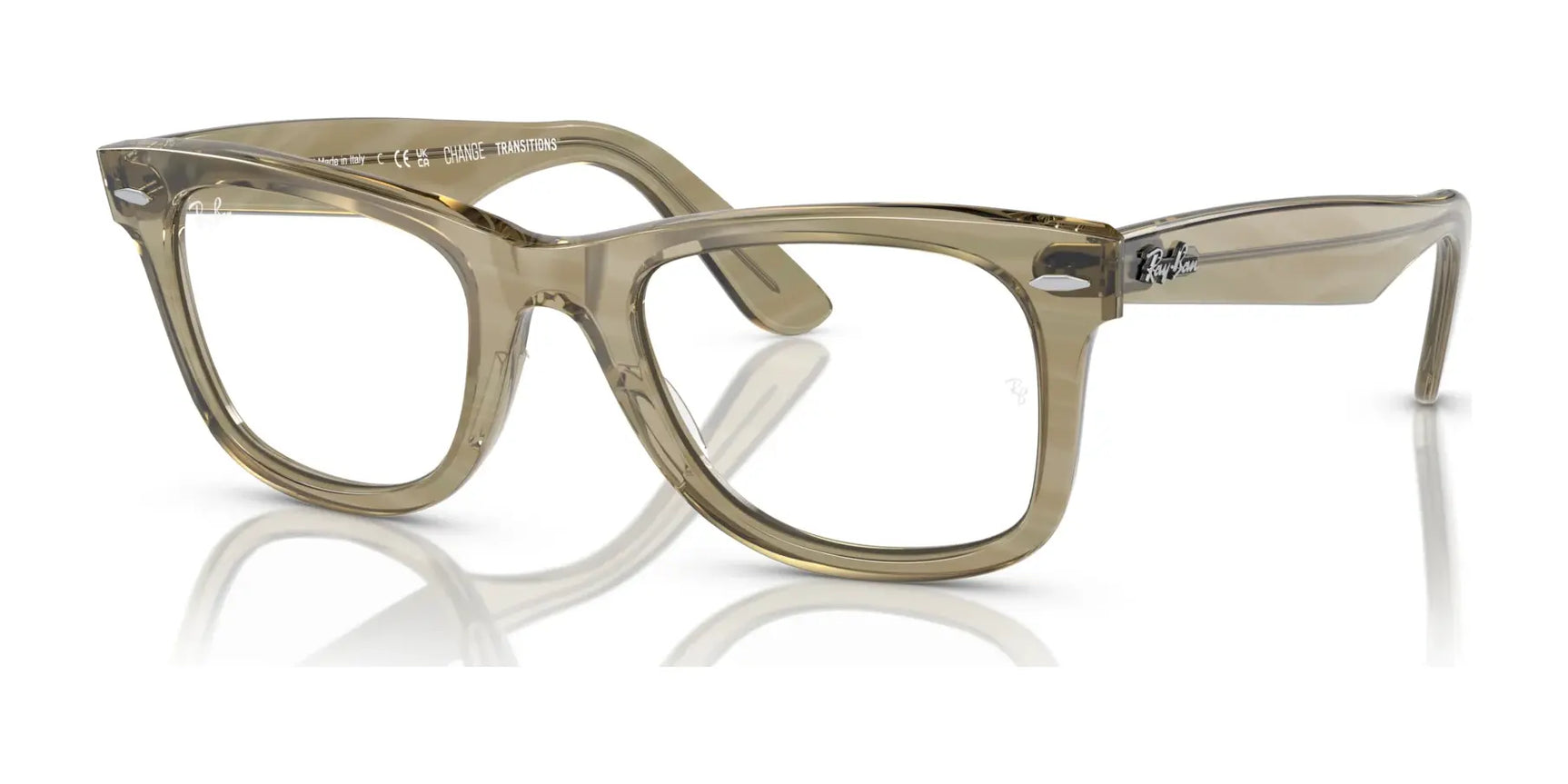 Ray-Ban WAYFARER RB2140 Eyeglasses Photo Striped Grey / Clear / Blue (Photochromic) Ray-Ban WAYFARER RB2140 Eyeglasses Photo Striped Grey / Clear / Blue (Photochromic)