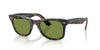 Ray-Ban WAYFARER RB2140 Sunglasses / Dark Havana On Multicolor №14134E / Green (2N 29.0%) / Size 50