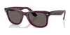 Ray-Ban WAYFARER RB2140 Sunglasses / Violet On Transparent Pink №1447B1 / Dark Grey (3N 12%) / Size 50