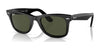 Ray-Ban WAYFARER RB2140F Sunglasses / Black №135831 / Green (3N 13.2%) / Size 52