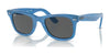 Ray-Ban WAYFARER RB2140F Sunglasses / Photo Striped Blue №1409B1 / Dark Grey (3N 15.30%) / Size 52