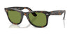 Ray-Ban WAYFARER RB2140F Sunglasses / Dark Havana On Multicolor №14134E / Green (2N 29.0%) / Size 52