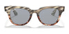 Ray-Ban METEOR RB2168 Sunglasses | Size 50 / Striped Grey & Brown №1254Y5 / Blue Mirror Gold (2N 24.5%)