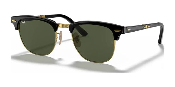 Ray-Ban CLUBMASTER FOLDING RB2176 Sunglasses | Size 51 / Black №901 / G-15 Green (3N 13.2%)
