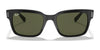 Ray-Ban JEFFREY RB2190 Sunglasses | Size 55 / Black №901/31 / G-15 Green (3N 13.2%)