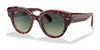 Ray-Ban ROUNDABOUT RB2192 Sunglasses | Size 47 / Havana On Transparent Purple №1323BH / Green Gradient (2N 22%)