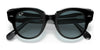 Ray-Ban ROUNDABOUT RB2192F Sunglasses | Size 47 / Black On Transparent №12943M / Blue Gradient Grey (2N 21%)