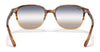 Ray-Ban LEONARD RB2193F Sunglasses | Size 55 / Brown Havana №1327GF / Blue/Grey Gradient (1N 71.8%)