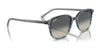 Ray-Ban LEONARD RB2193F Sunglasses | Size 55 / Brown Havana №1327GF / Blue/Grey Gradient (1N 71.8%)