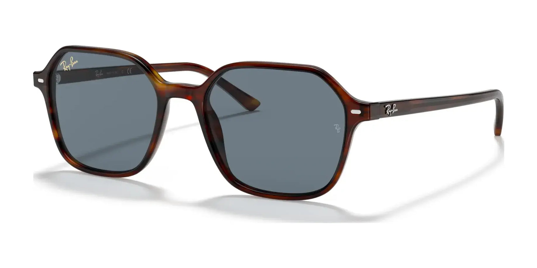 Ray-Ban JOHN RB2194 Sunglasses Striped Havana / Blue Ray-Ban JOHN RB2194 Sunglasses Striped Havana / Blue