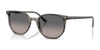 Ray-Ban ELLIOT RB2197 Sunglasses / Striped Grey №1438M3 / Grey Gradient (Polarized) (2P 18.01%) / Size 52