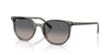 Ray-Ban ELLIOT RB2197F Sunglasses | Size 54 / Striped Grey №1438M3 / Grey Gradient (Polarized) (2P 18.01%)