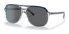 Ray-Ban BILL RB2198 Sunglasses / Blue On Transparent №1341B1 / Dark Grey (3N 15.30%) / Size 56