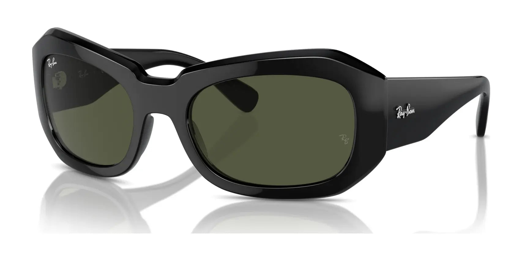 Ray-Ban BEATE RB2212 Sunglasses Black / Green Ray-Ban BEATE RB2212 Sunglasses Black / Green