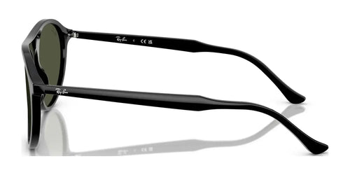 Ray-Ban RB2215F Sunglasses / Size 56 / Black №901/31 / Green (3N 13.2%)