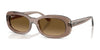 Ray-Ban RB2221 Sunglasses / Transparent Beige №6827M2 / Gradient Brown (Polarized) (3P 15%) / Size 53